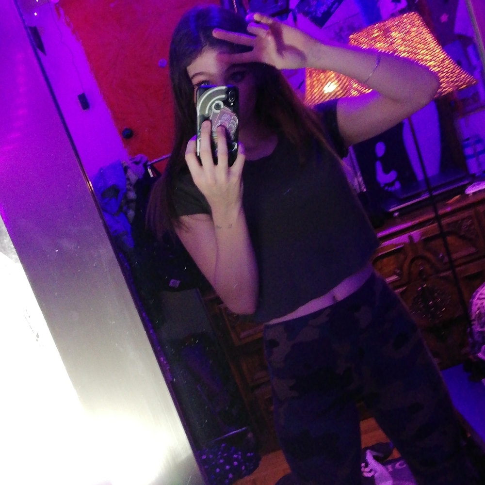 Mesh back crop top